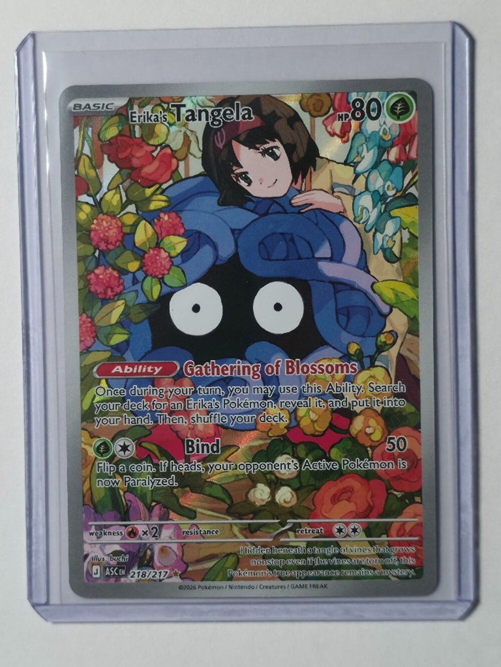 Pokémon TCG - Erika's Tangela - Ascended Heroes - Illustration Rare - 218/217